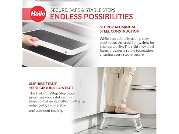 Hailo OneStep | Steel step | One large step