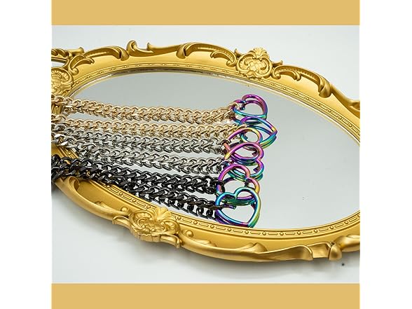 ADEMISHIA Rainbow Cuban Chain
