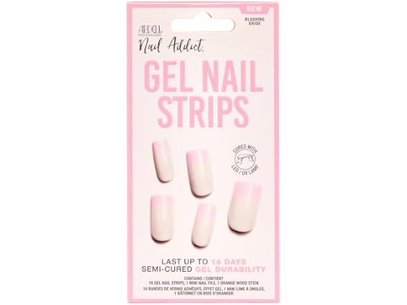 Ardell  Semi Cured Gel Nail Strips - Blushing Bride