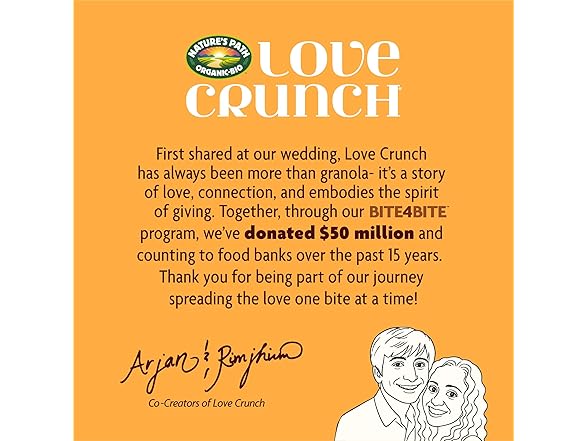 Love Crunch Organic Dark Chocolate & Peanut Butter Granola