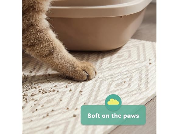 Kitty City Large Foam Cat Litter Mat - Mess Trapping Ma