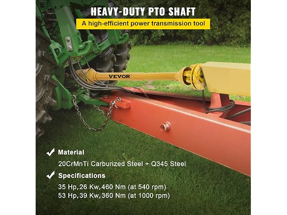 VEVOR 31.5"-41" Brush Hog PTO Shaft