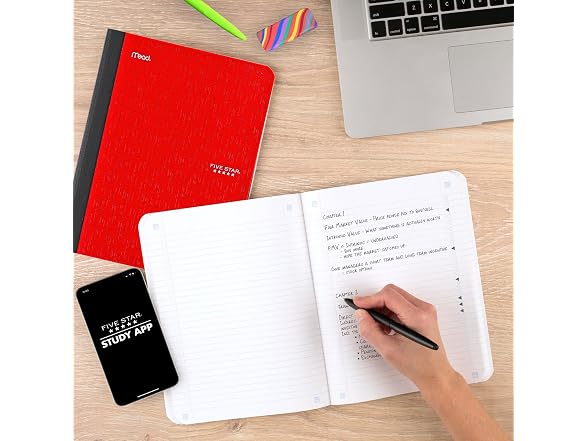 Five Star Five Star Composition Book + Study App