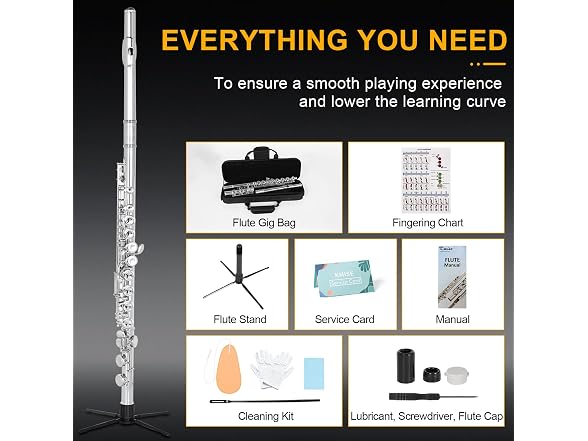 Kmise Closed Hole C Flute Instrument