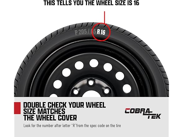 Cobra-Tek CBK-HP147-15-K 4PC Hubcaps Shadow Black (15”)