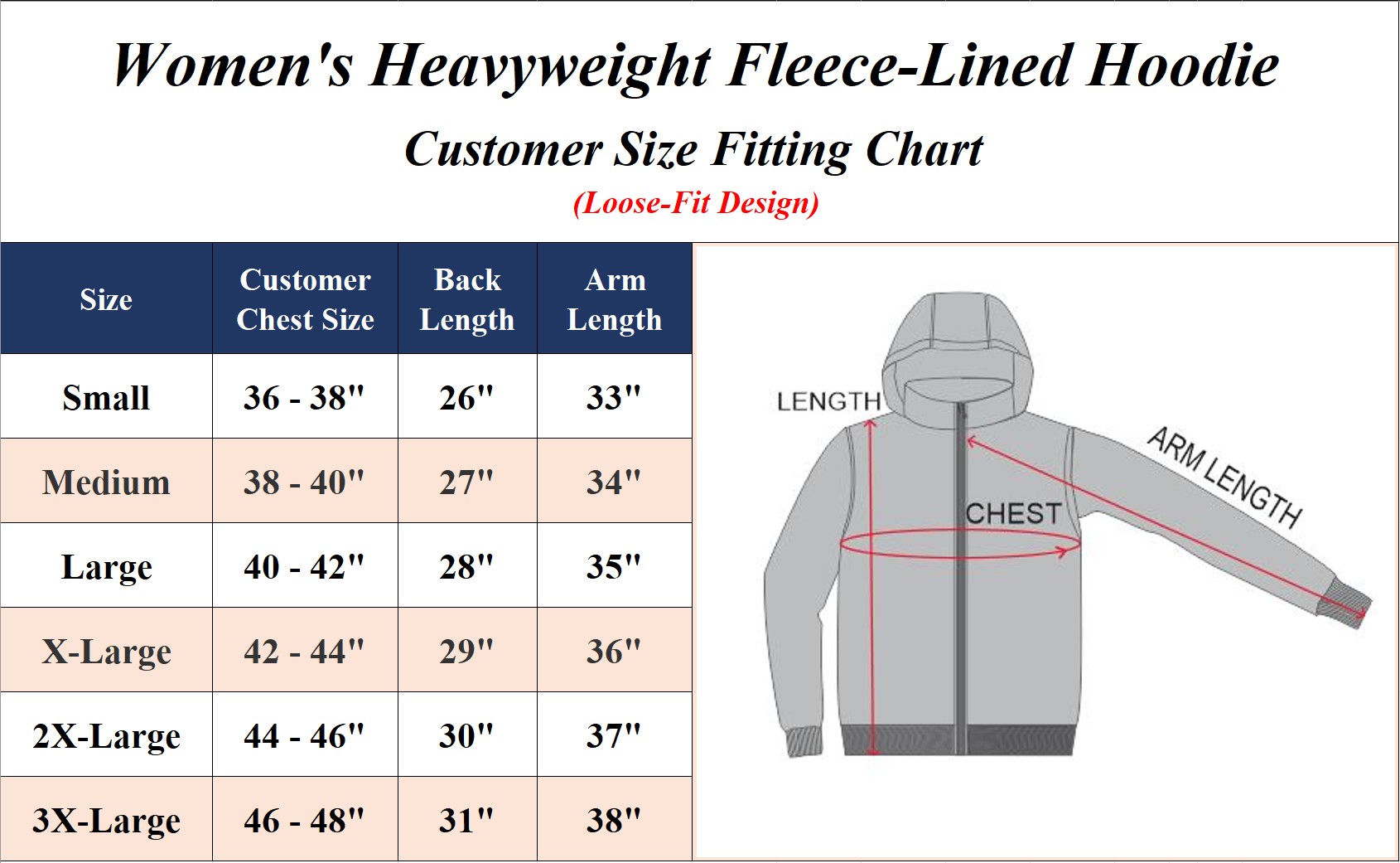 3Pk Womens Heavyweight Fleece-Lined Tech Zip Hoodie - Gallery 9