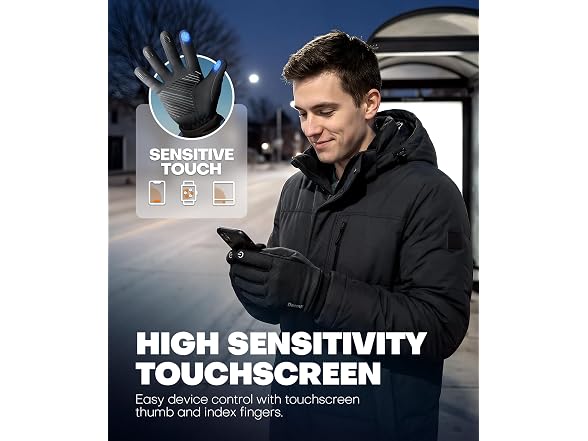 Deemii Gloves Made with 3M Thinsulate