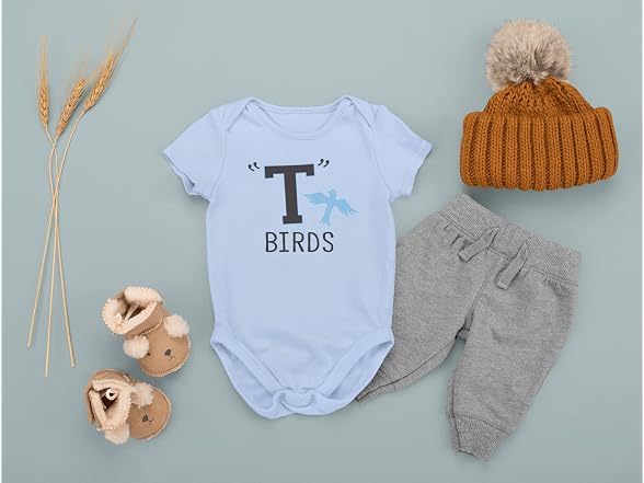 Pop Threads (18 MOS) Retro T Birds Gang Bodysuit