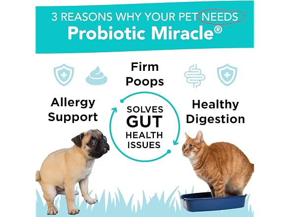 NUSENTIA Probiotics for Dogs -(360 Scoops)-P