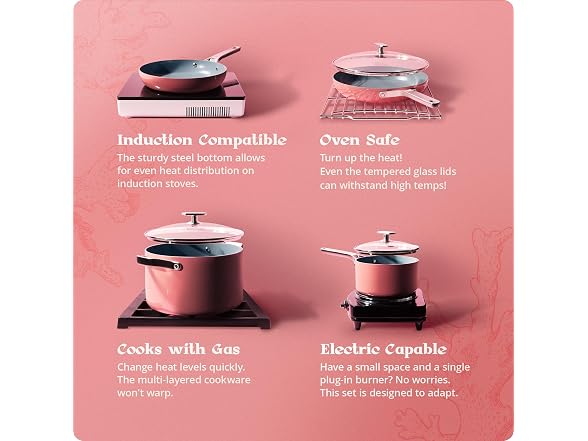 Greater Goods 12pc Ceramic Set, Coral Pink