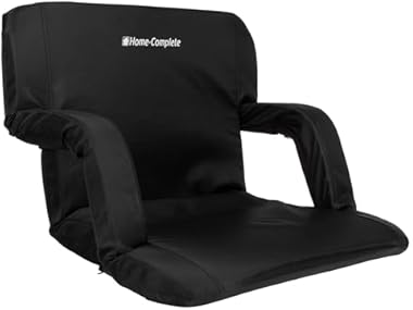 $19.99 Wide Reclining Stadium Seat Cushion Blk dealfomo