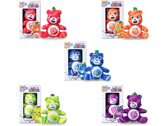 Micro Teenies Care Bears Fruit Friends 5-Pack