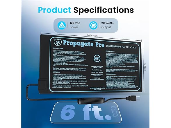 Propagate Pro Seedling Heating Mat
