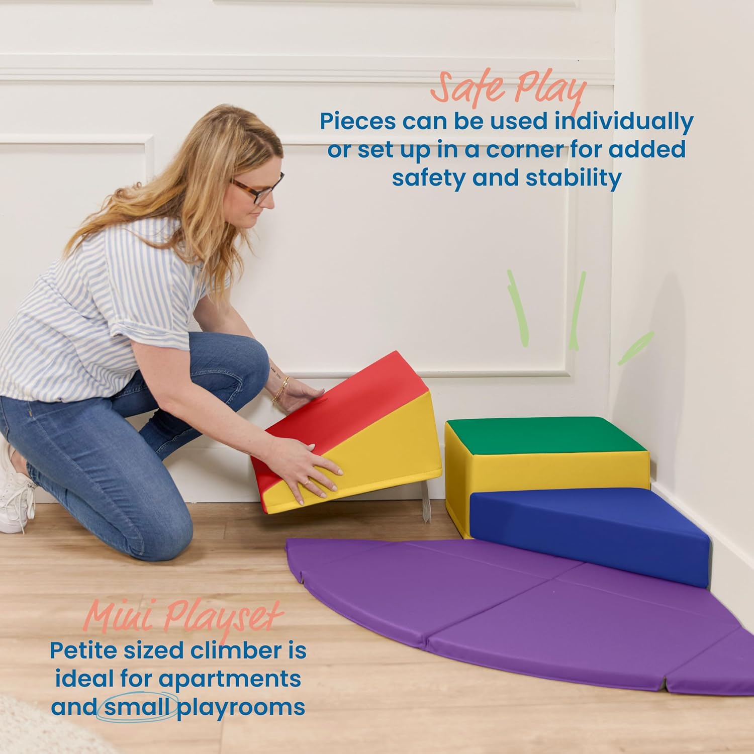 ECR4Kids SoftZone Junior Corner Climber - Gallery 14