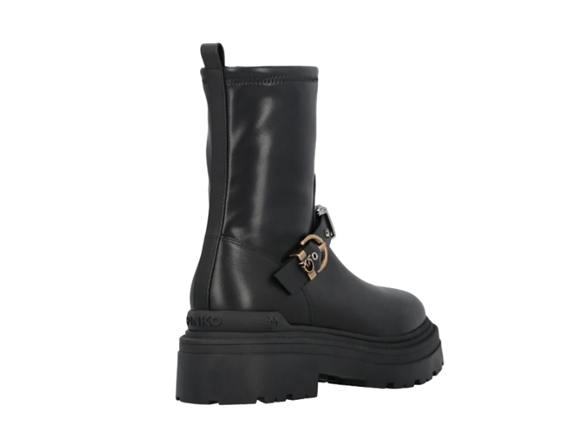 Pinko Mia 27 Leather Boots Black 41