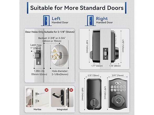 Yeolet Fingerprint Door Lock