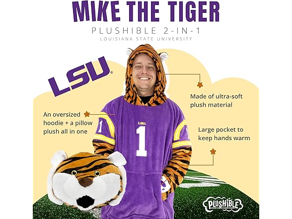 LSU Wearable Blanket Hoodie