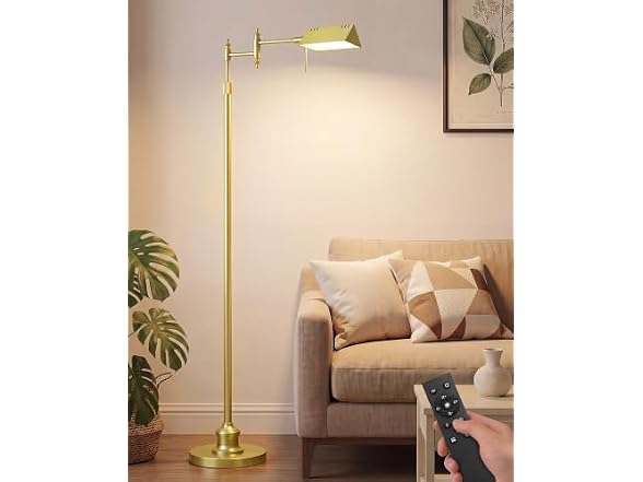 Bairth Light Gold Reading Floor Lamp