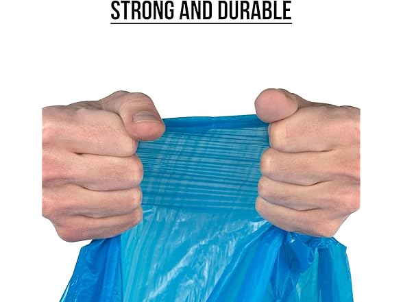 Ultrasac 10 Gallon 0.9 MIL Blue Drawstring Trash Bags