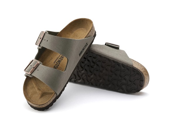 Birkenstock Unisex Arizona Birkibuc Stone