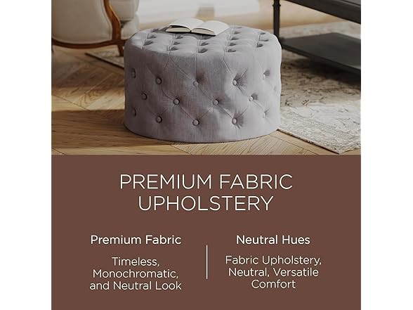 Maven Lane Marcy Traditional Large Ottoman