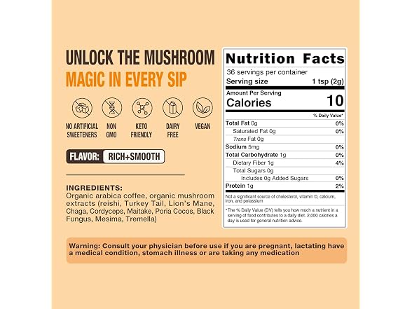 ECO-TASTE Organic Mushroom Coffee