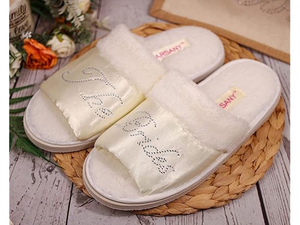 White The Bride Crystal Open Toe Spa