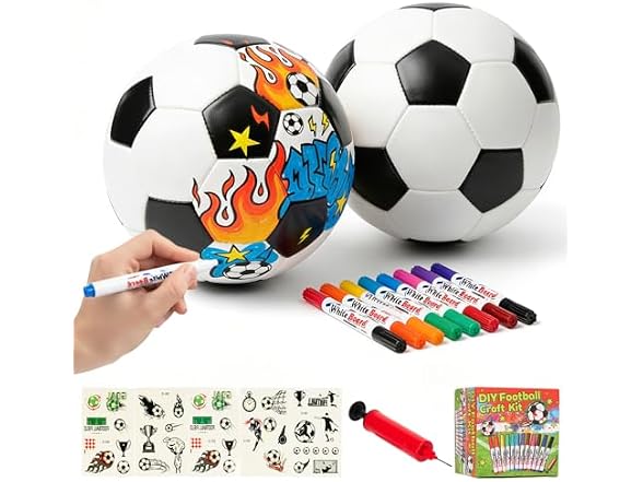 Defresit 2 Pack DIY Soccer Ball Kit