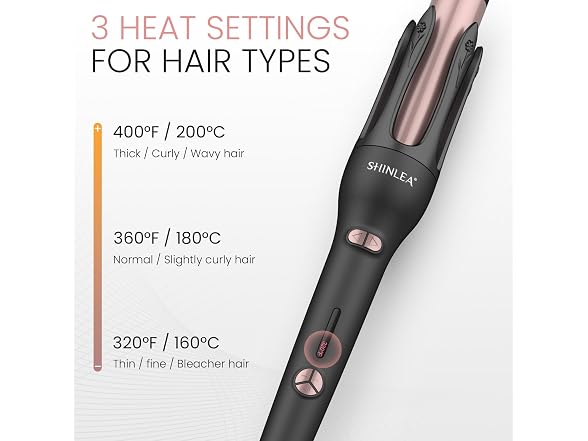SHINLEA Automatic Hair Curler Automatic Rotating