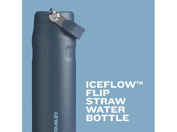 Stanley IceFlow Flip Straw 2.0 Bottle, 50 oz, Rose Quartz