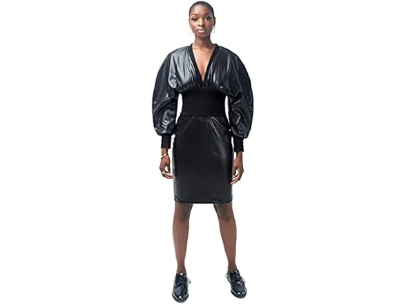 Pantora Black Leather Dress (L)