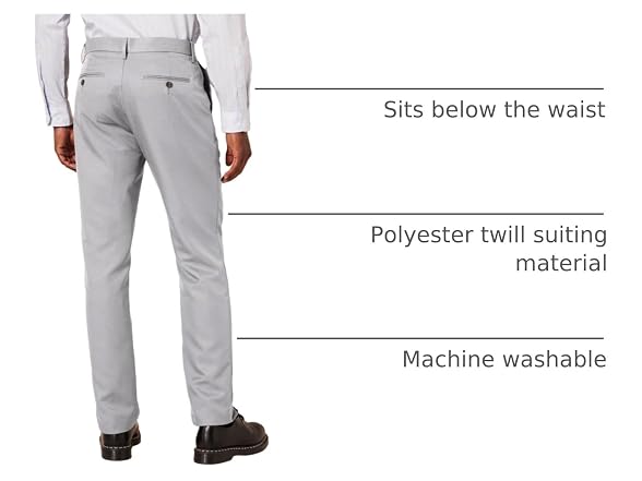 Amazon Essentials Men Slim-fit Flat-front Pants