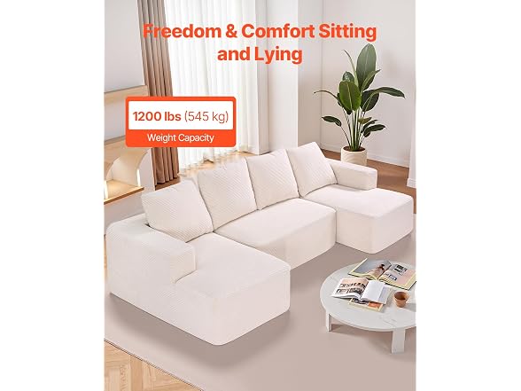 Vevor G3355-V1231718244 VEVOR Modular Sectional Sofa, 