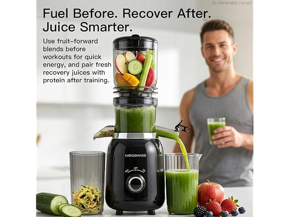 MEGAWISE Slow Masticating Juicer