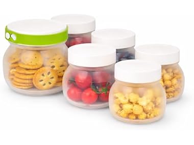 $14.99, Was $34.49, 56% Off! CuLiDing Collapsible Silicone Food Jars dealfomo