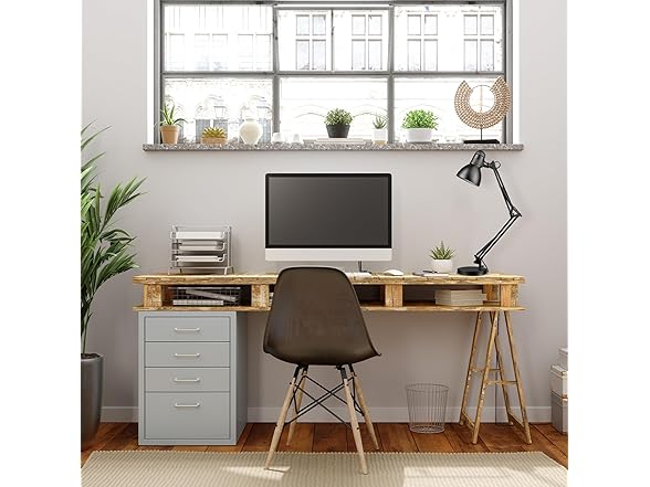 GLOBE Swing Arm Desk Lamp 28in Black