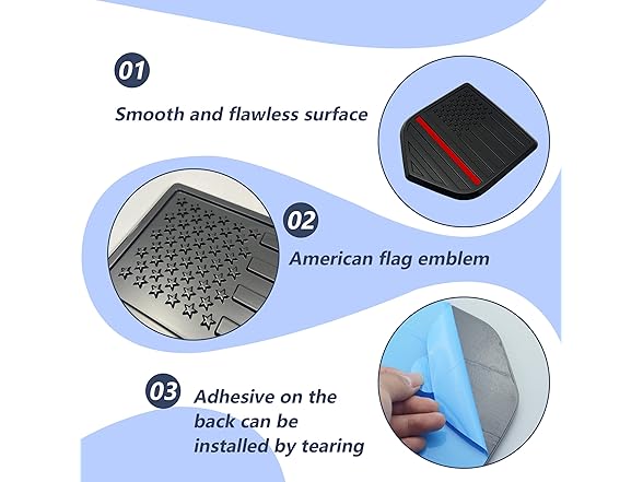 Yukauto Rear Tailgate American Flag