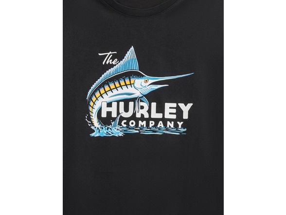 Hurley Morning Fish Graphic Tee - Black