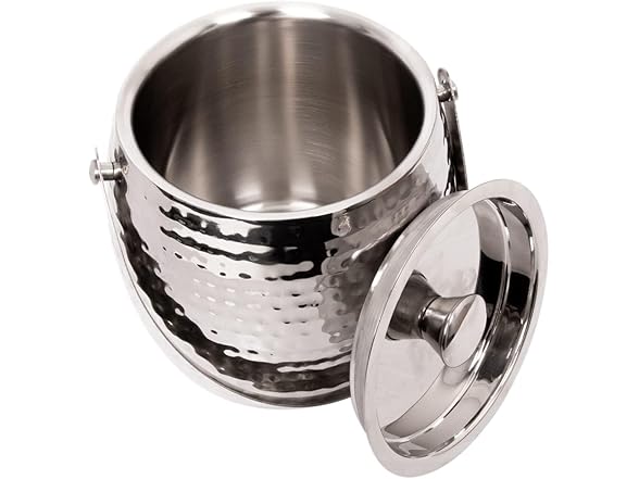 Insulated Ice Bucket w/ Lid & Tongs 1.7L