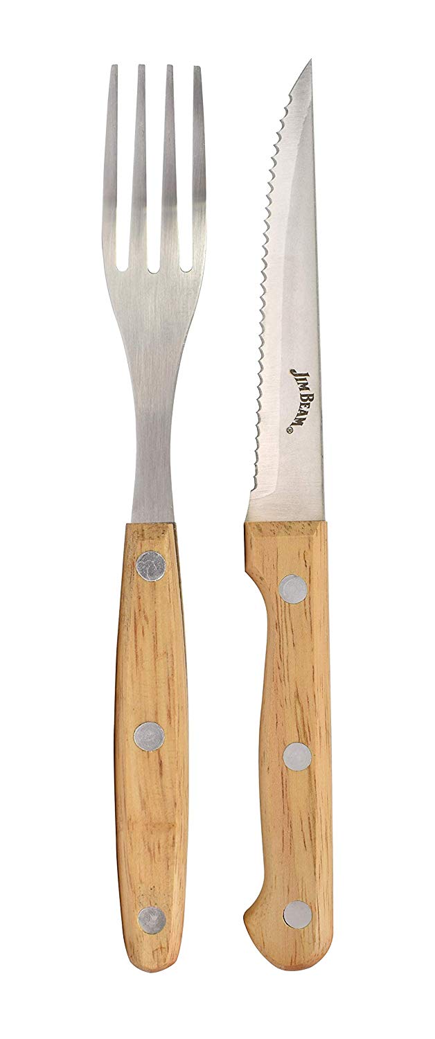 Jim Beam 8-Piece Steak Knife & Fork Set - Gallery 6