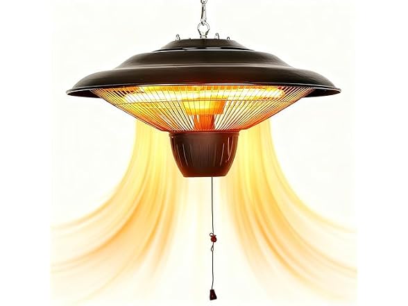 VEVOR Hanging Patio Heater, 1500W