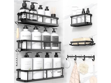 $14.99, Was $29.99, 50% Off! 6 Pack Large Capacity Shower Caddy dealfomo