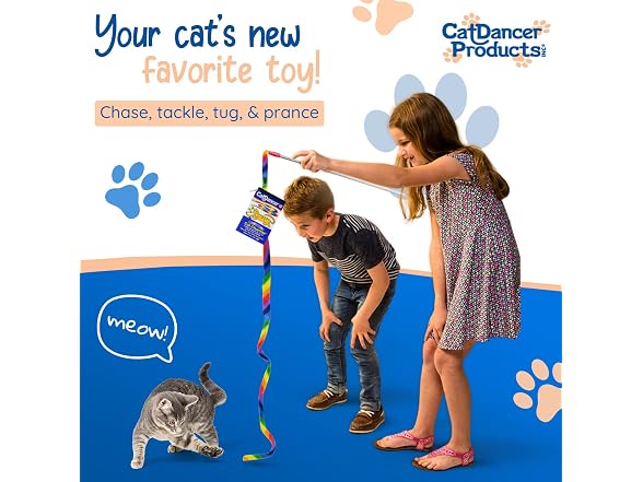 Cat Dancer Products Rainbow Cat Wand Charmer