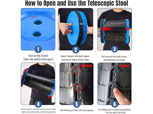 Doseno Upgraded Foldable Stool