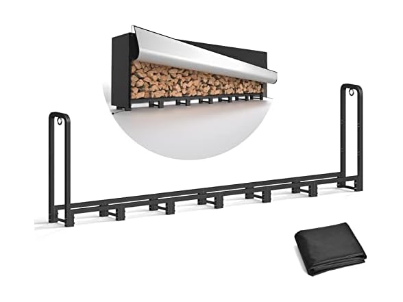 SunyesYoon Firewood Rack Outdoor 8ft