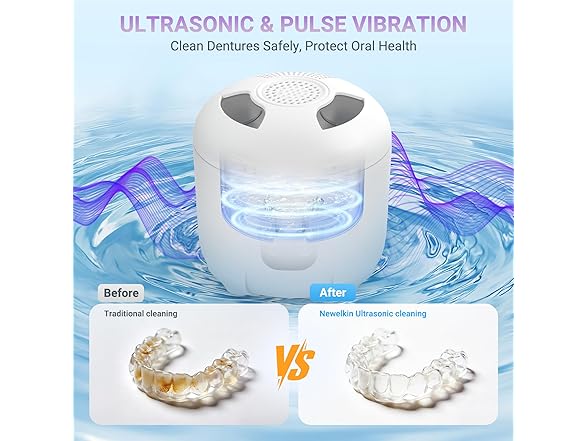 Ultrasonic Retainer Cleaner 25W White