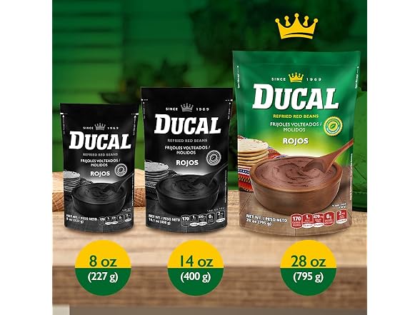 Ducal Organic Refried Red Beans 28oz Pouch