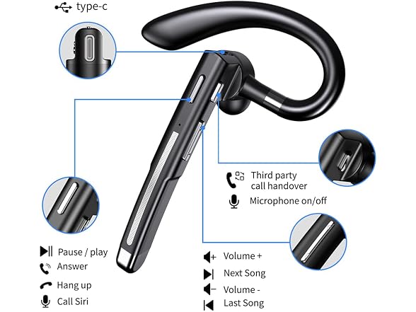Hsility Bluetoth Earbuds with Mic