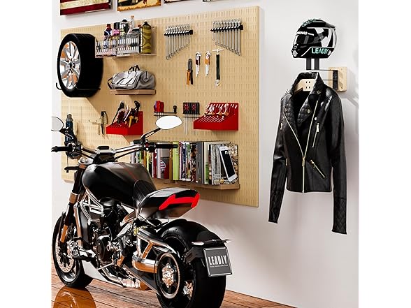 Leadiy Motorcycle Helmet Holder, Wall Mount