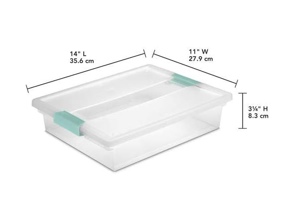 STERILITE  Large Clip Box, 2 pieces (Large)